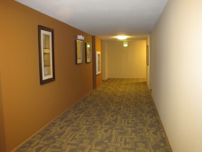B building hallway